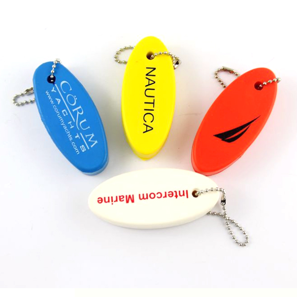 Oval Soft Floater Key Chain