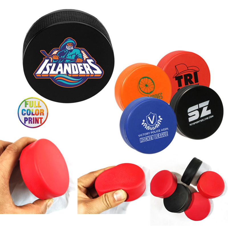 Hockey Puck Stress Ball - Full Color